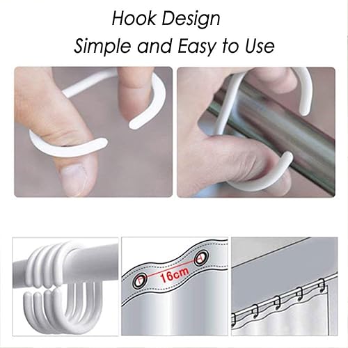 Miniatura 7 de Ufatansy Cortina de ducha Sea Star Theme Pattern Liner impermeable, 100% PEVA ecológico resistente a las manchas con ojales de metal inoxidables