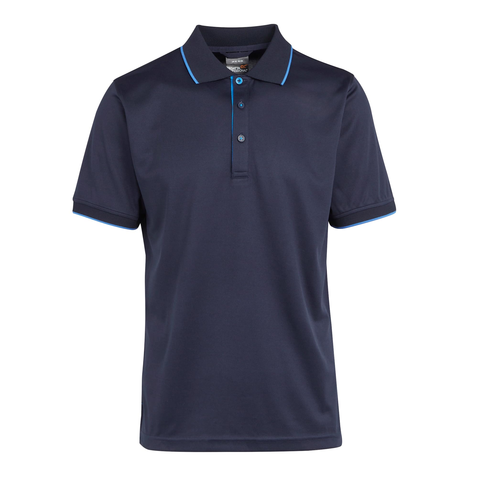 Regatta Professional Mens Navigate Short Sleeved Polo Shirts Navy/Blue