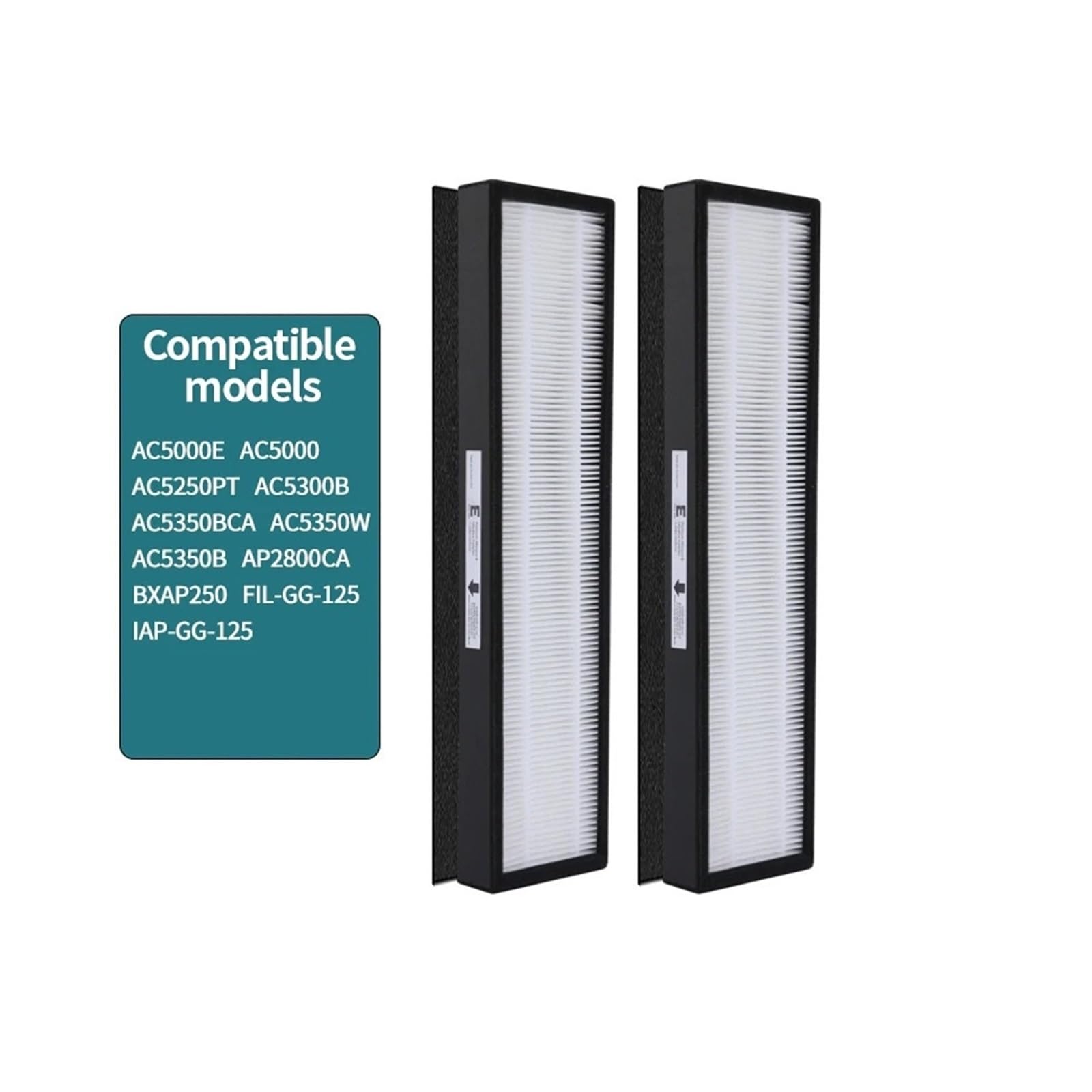 Filtro di ricambio misura E, compatibile con Idylis, IAP-GG-125, FIL-GG-125 e, compatibile con Germguardian, filtro serie AC5000 C, confezione da 2
