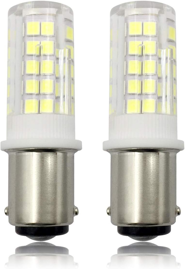 B15D LED Light Bulb, 4W 40W Halogen Equivalent SBC Small Bayonet LED Bulbs for Sewing Machine/Appliance Lamps, 230V Non-Dimmable Cool White 6000K (Pack of 2) [Multi-Way] [Energy Class A+]