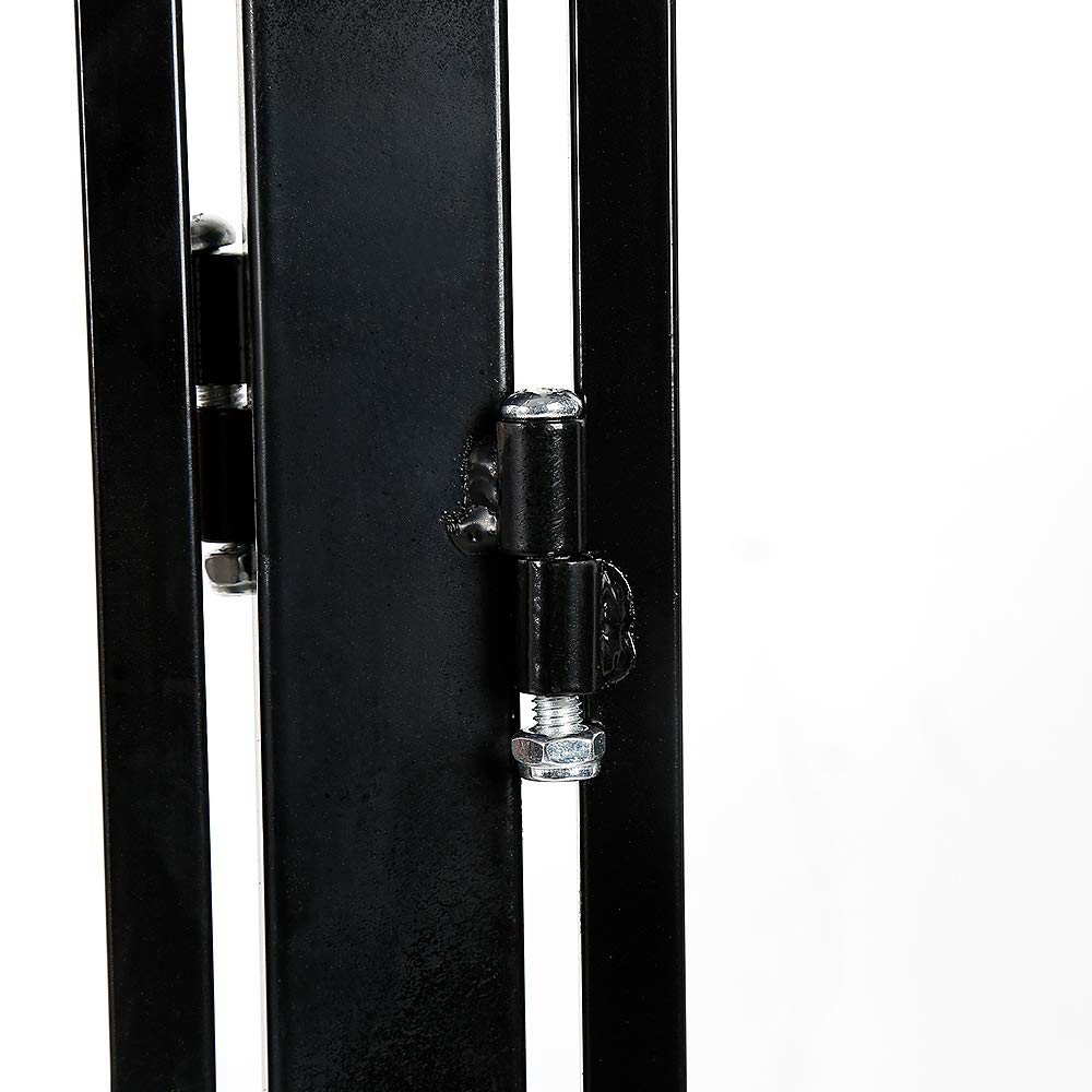 OHMG Barrera de seguridad infantil, Barrera de seguridad de escalera y puerta,Rejilla protectora de metal,4 elementos,OHMG
