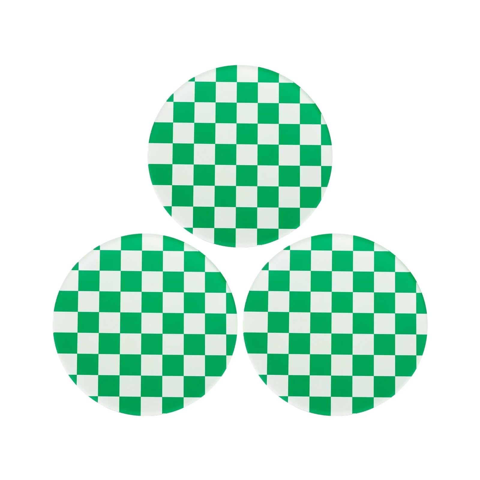 Coasters 3pcs Cup Coasters Drink Tabletop Protection Mat For Mugs And Cups Office Kitchen(Green)