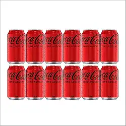 Pack de Coca-Cola Sem Açúcar lata 350ml 12 unidades