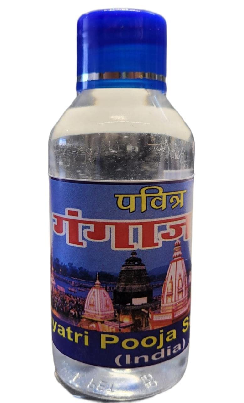 Gangajal Pure Ganga Jal from Gangotri Valley - Government Approved for Puja Rituals, The Purest Ganga Ji Water for Worship (60 ML) - Pack of 1