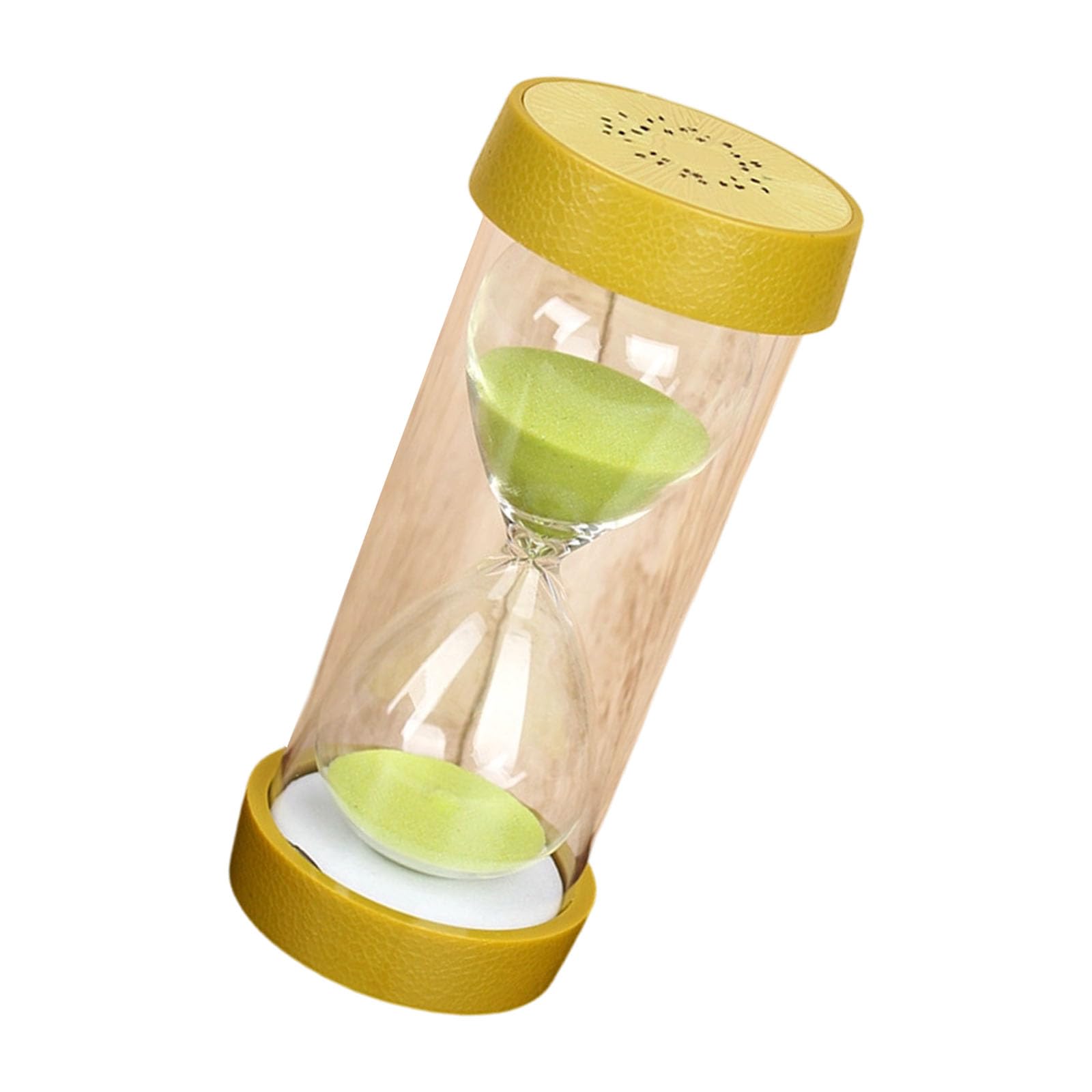 Xinsheinelry 5 Minutes Glass Sand Timer for Kitchen Offices Study with Colorful Base Fruit Themed Hourglasses Timer Denial Battery Clock