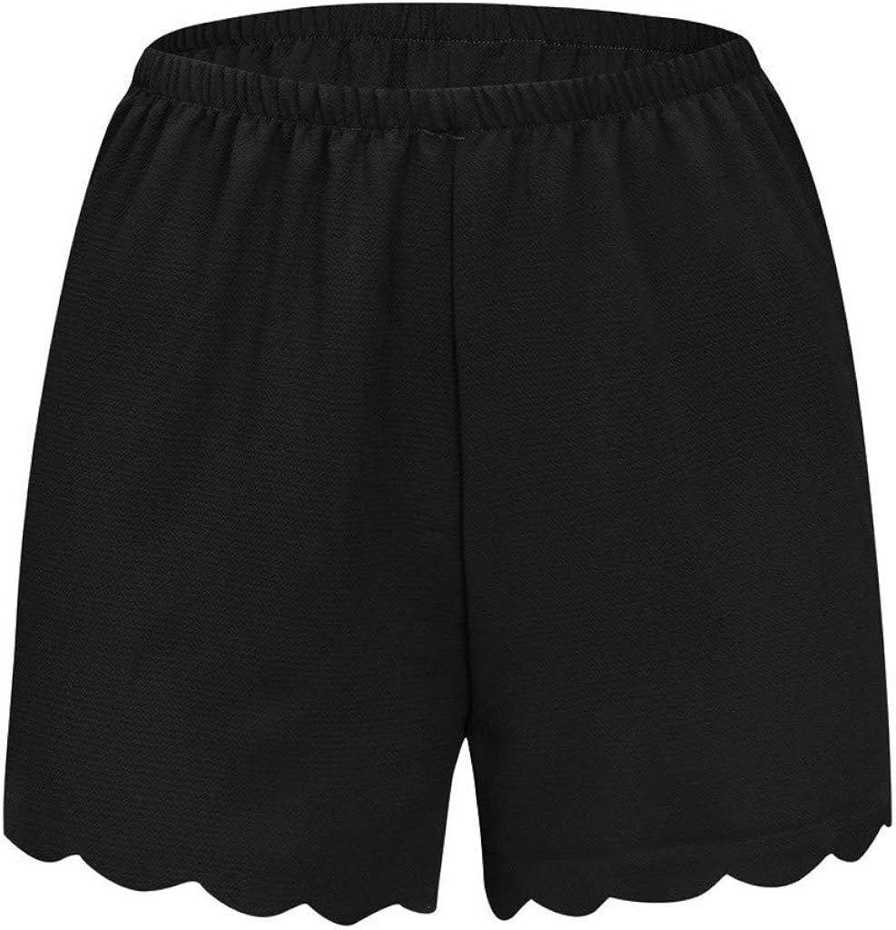 Scalloped workout shorts Clearance