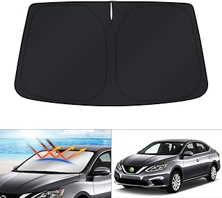 KUST Windshield Sun Shade for Nissan Sentra Accessories 2014 2015 2016 2017 2018 2019 Window Shade Sun Visor Protector Foldable Blocks UV Rays Keep Your Car Cooler