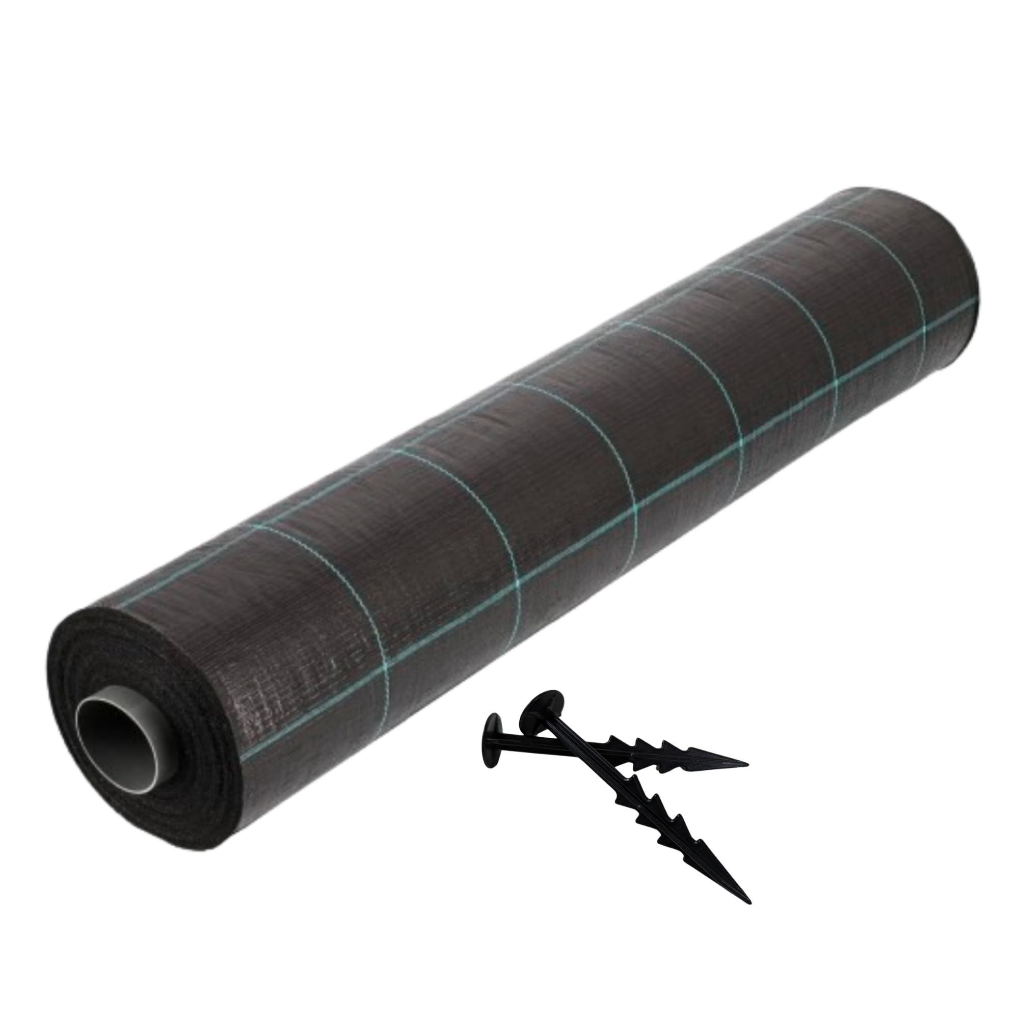 Unkrautvlies Bodengewebe Unkrautfolie Garten Mulchfolie Mulchvlies Matte wasserdurchlässig mit Erdanker Gewebevlies schwarz (1,5m x 40m (BxL))