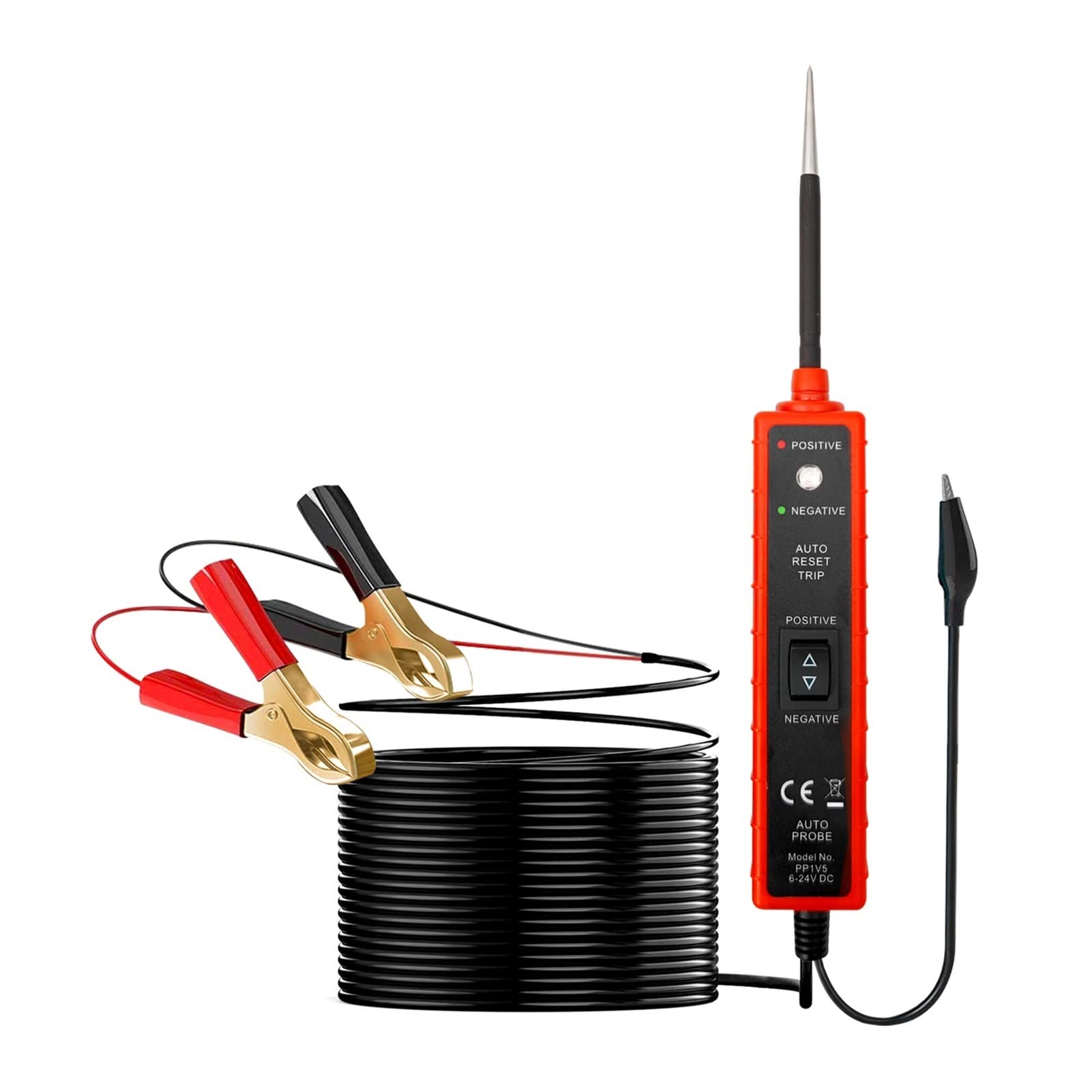 EM285 Tester de circuitos eléctricos automotrices Sistema eléctrico Tester 6-2 4V DC Penador de prueba de manejo multifunción automotriz Para Ethernet y teléfono