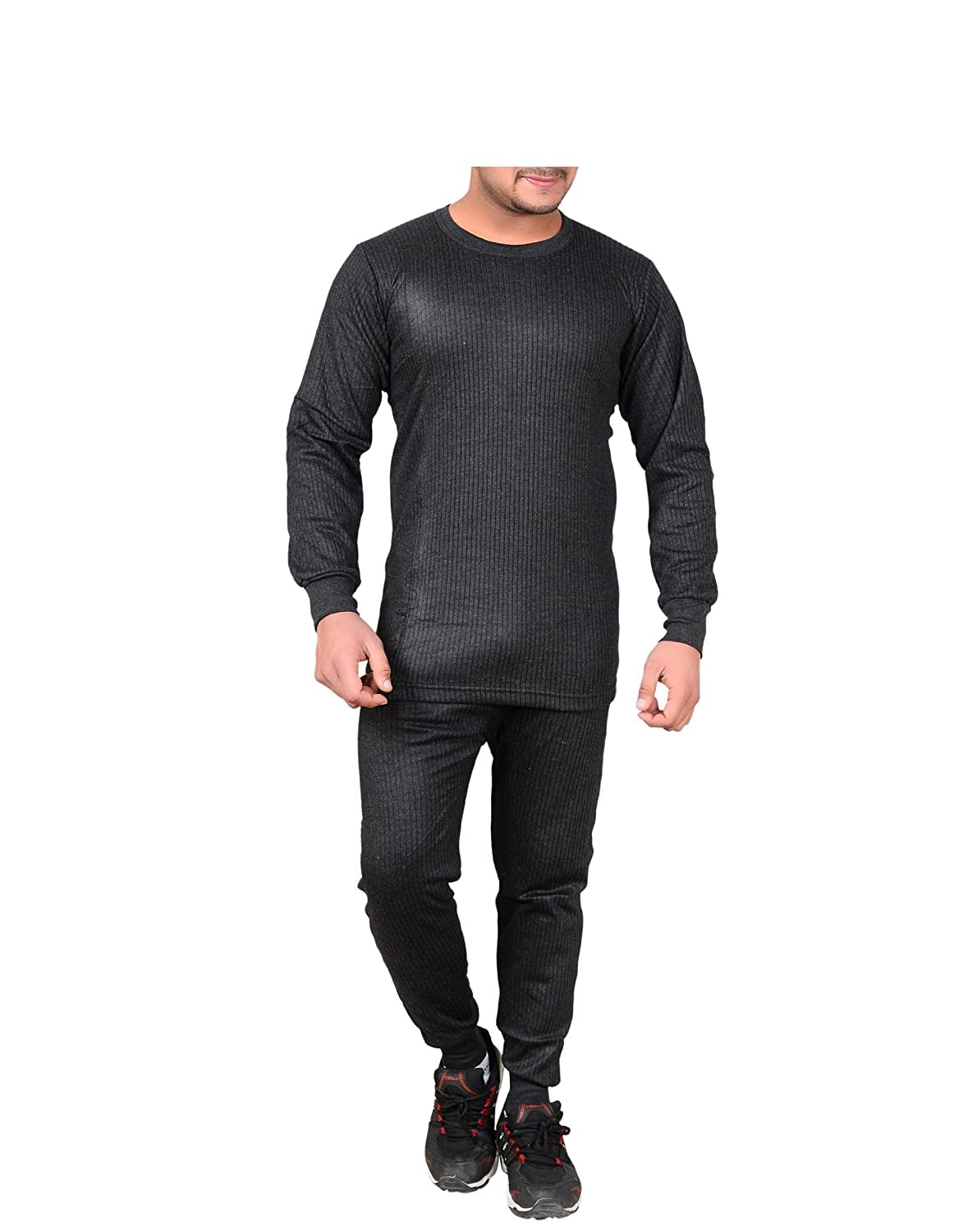devil Warmer Thermal Top Pajama|Bottom Mens Warm Winter Suit Combo Set Winter Wear Body Warmes for Mens|Boys (Grey)-picture-11