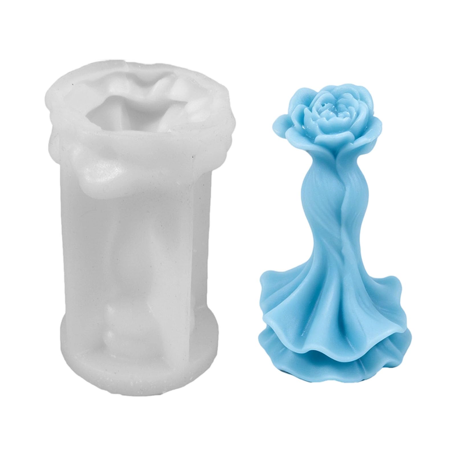 ADYJEE Dress Silicone Multipurpose Silicone Baking Tool for Soap Chocolate Wedding Decoration Heatproof Cast