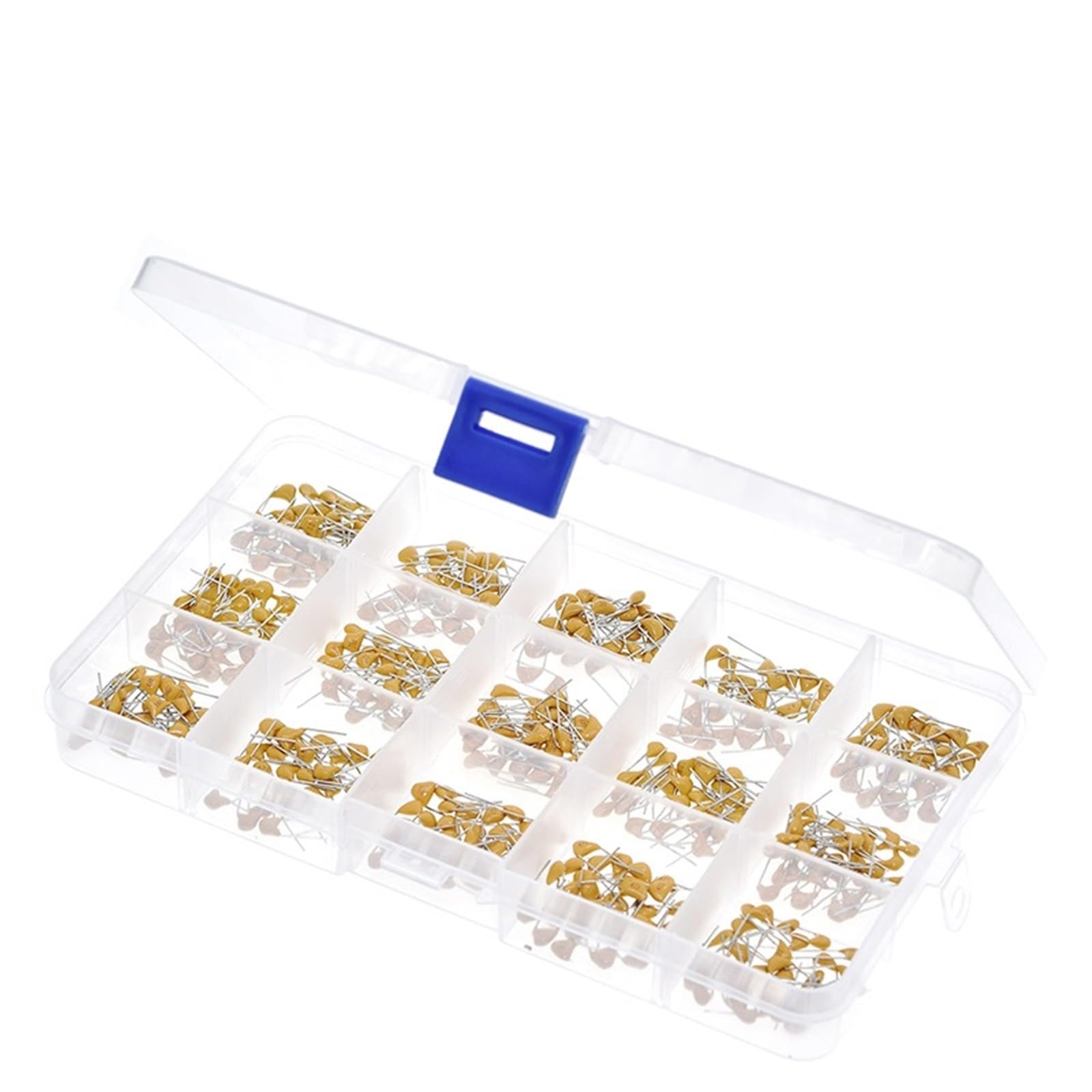 450 pezzi 15 set di condensatori ceramici di valore 50v scatola di assortimento multistrato da 10pf a 100nf kit condensatori di componenti elettronici 024