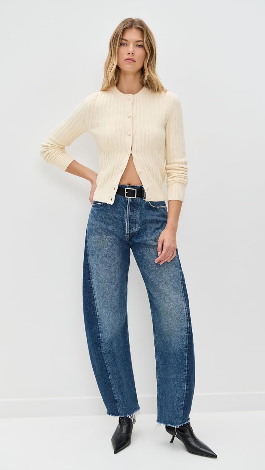 Madewell Women's Ribbed Button Front Cardigan - Image 5