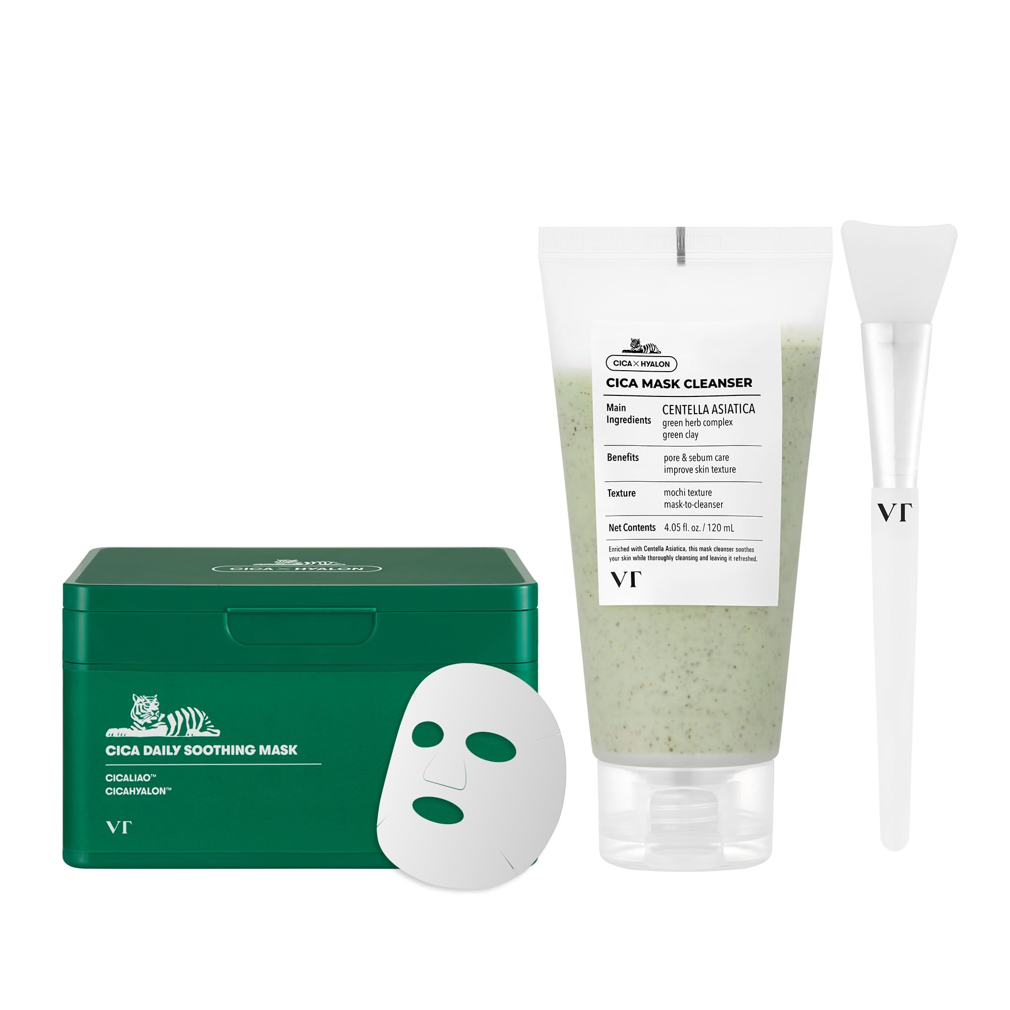 Amazon.com : VT COSMETICS Bundle CICA Daily Soothing Mask & CICA
