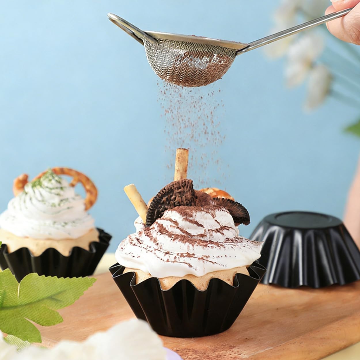 Cupcake Liners Baking Cups Standard Paper Muffin Wrappers Easy to Use in Party Birthday Christmas Events 50pcs