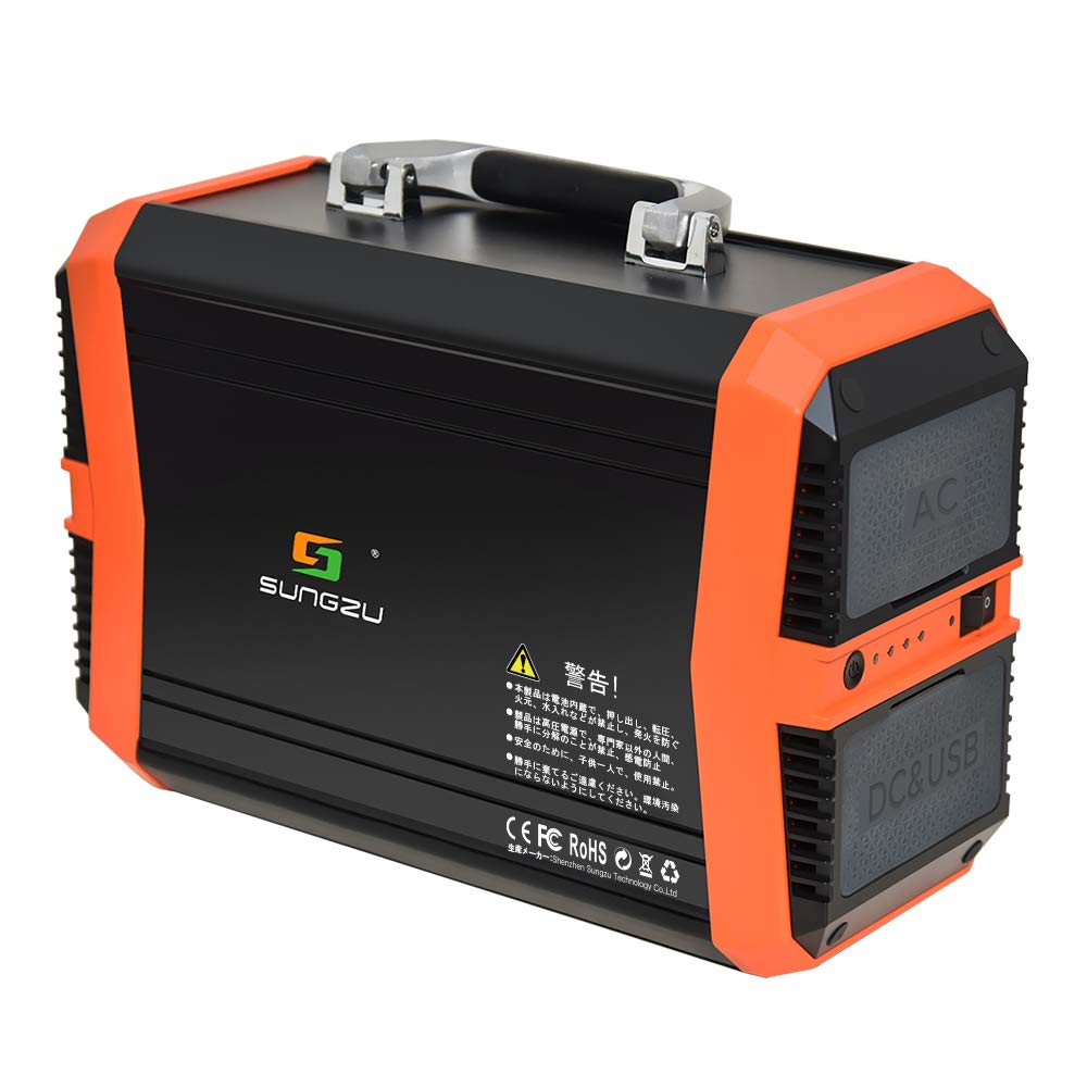 Amazon | SUNGZUポータブル発電所300W、ポータブルジェネレーター346Wh