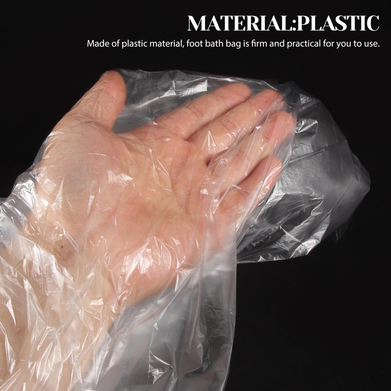 SOIMISS 80 Bolsas Desechables Para Baños De Pies Revestimientos Plásticos Para Pedicura 25.59x21.65 Pulgadas
