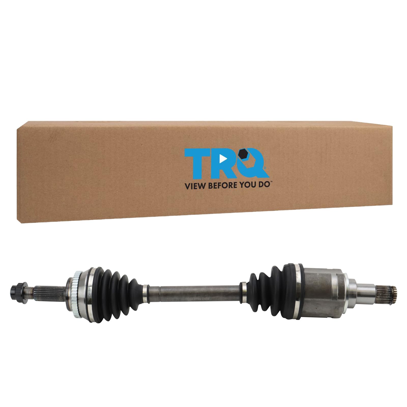 TRQ Front Left CV Axle Shaft Compatible with 2009-2010 Pontiac Vibe Toyota Corolla 09-13 Matrix