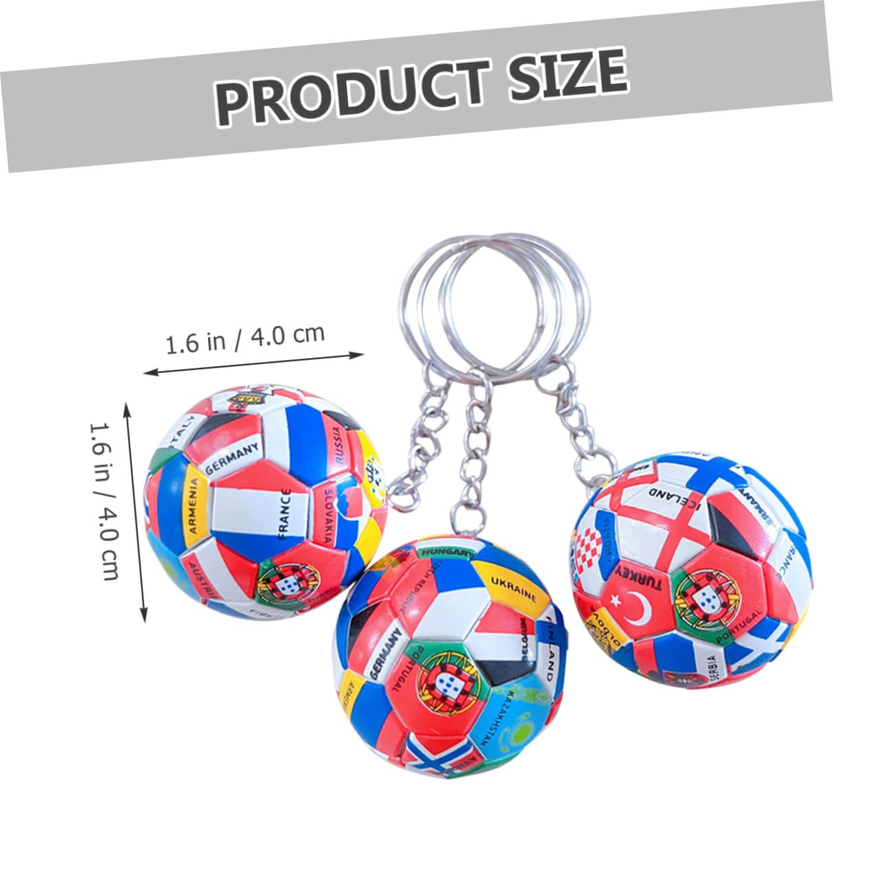 ibasenice 15piezas Llaveros De Fútbol Internacional Banderas Decoración Para Fiestas De Deportes Para Eventos De Fútbol
