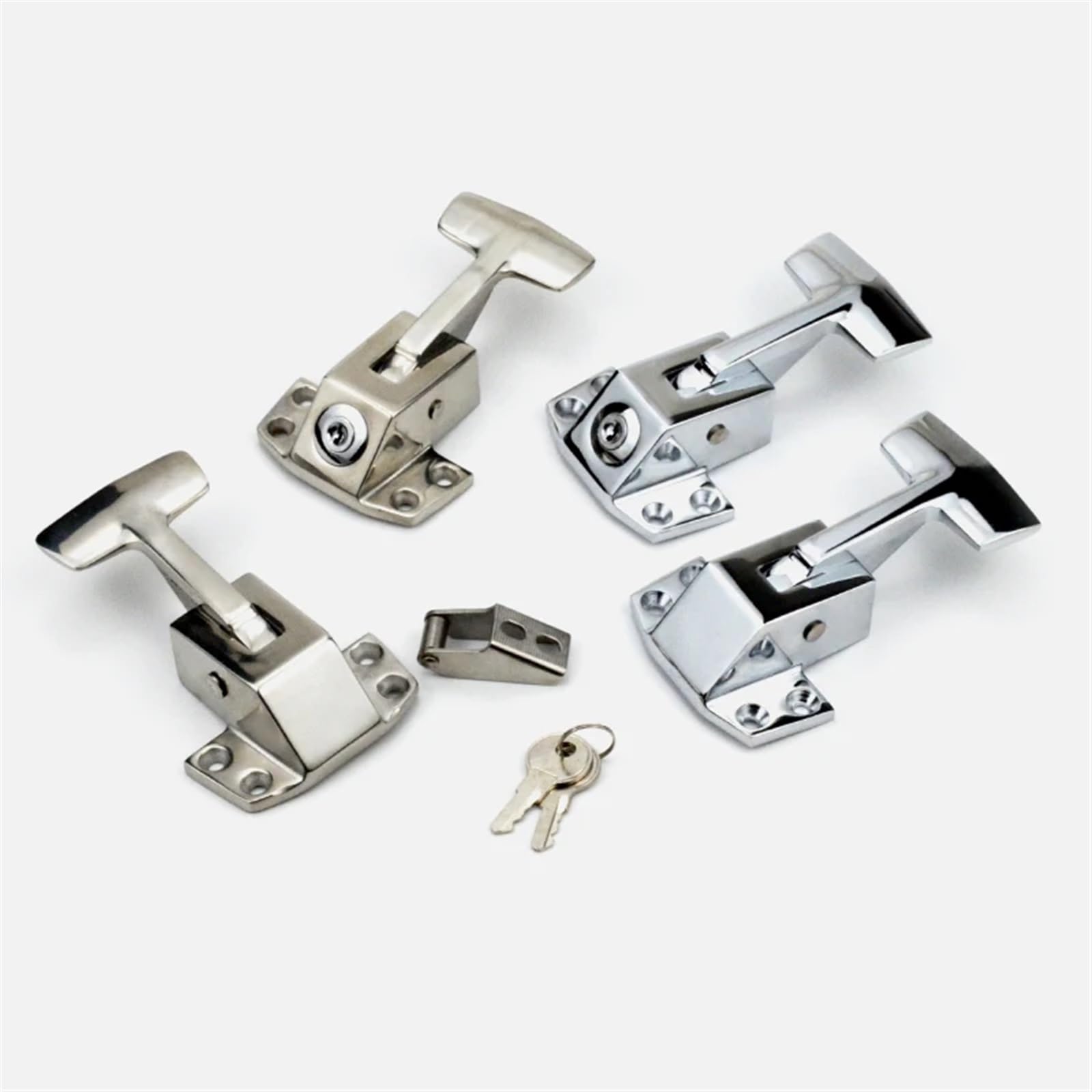 Spring Oven Handle Lock Core Freezer Test Box 304 Stainless Steel Zinc Alloy Oven Door Lock CT-68 1Pcs(Steel Band Lock)