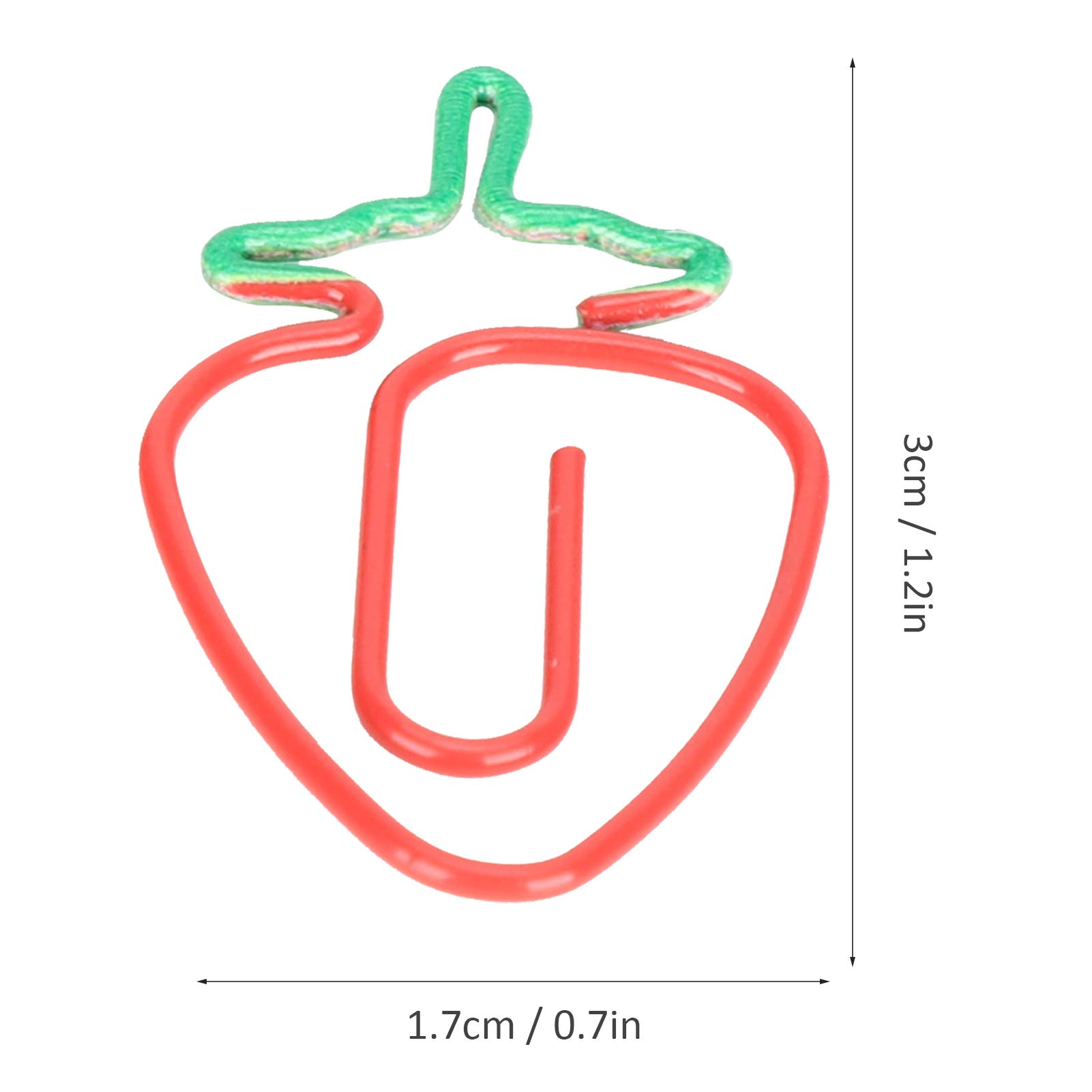 20pcs Cherry Shaped Metal Paper Clips Bookmarks For Teachers Students - View #6