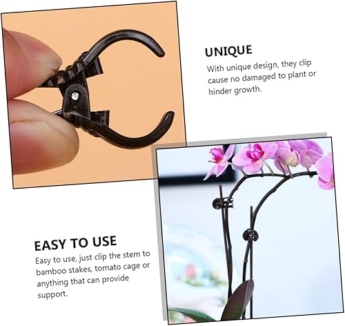 Miniatura 5 de FUNOMOCYA Clips de plástico para orquídeas Phalaenopsis, para plantas de bonsái, plantas de tomate, clips de plástico para orquídeas, clips de tallo