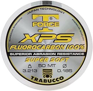 Trabucco Hilos de Pesca Fluorocarbon XPS T-Force 0.220 mm 50 m Fluorocarbono Spinning Surfcasting Boloñesa