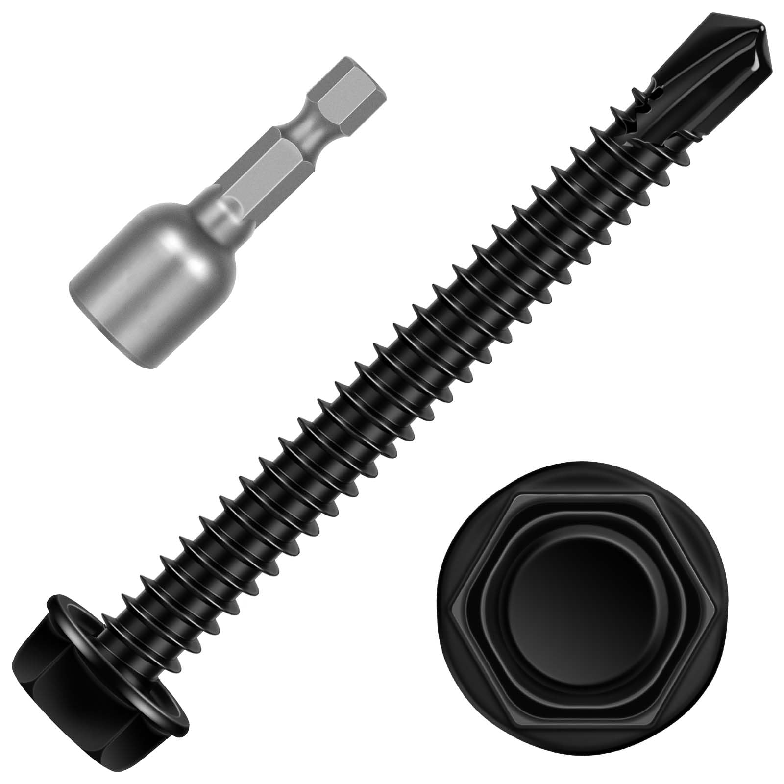 Stainless Steel Self-Tapping Screws - 50 PCS -12