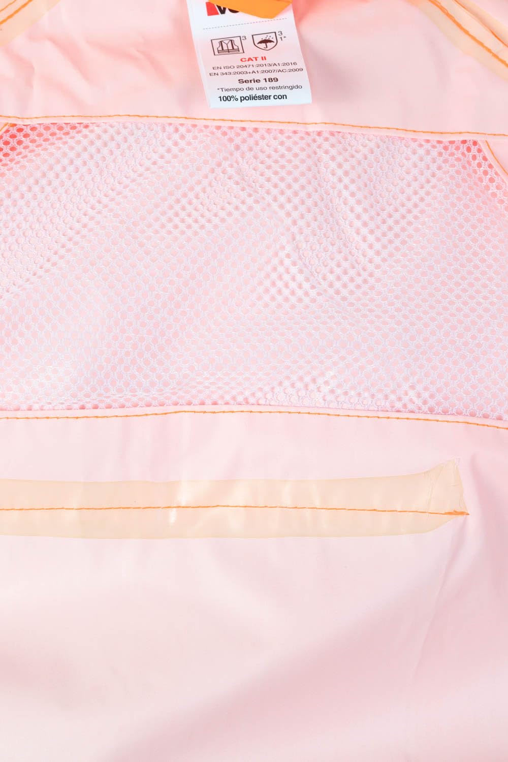 VELILLA 189 - Combinaison de pluie deux pièces ; couleur orange fluo ; taille 3XL, Orange fluo, 3XL