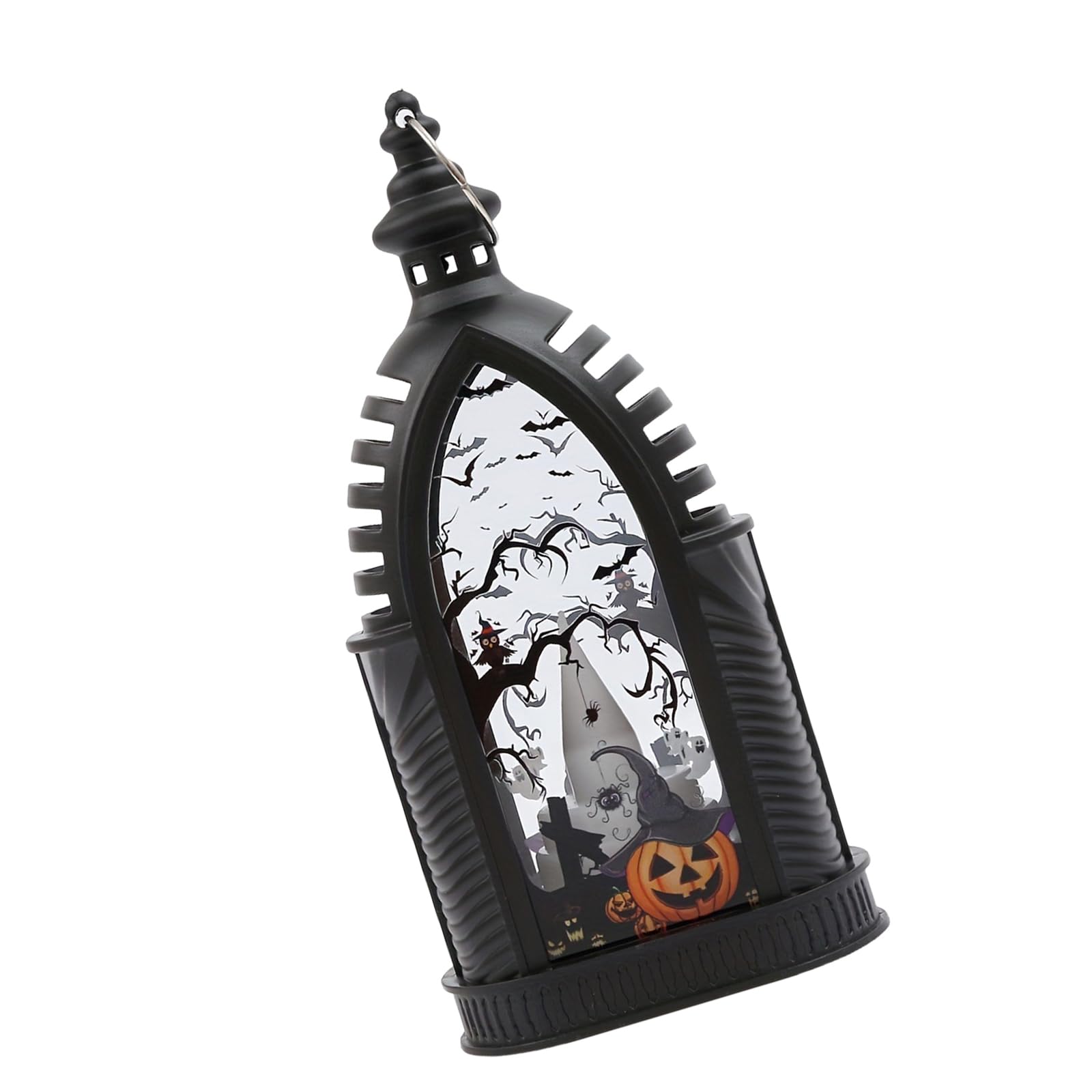 Vlhpnpe Pumpkin Radio Traditional Halloween Lamp Permanent 300 Light Led For Celebratory Worktop Display Battery Run Vintage Lamp