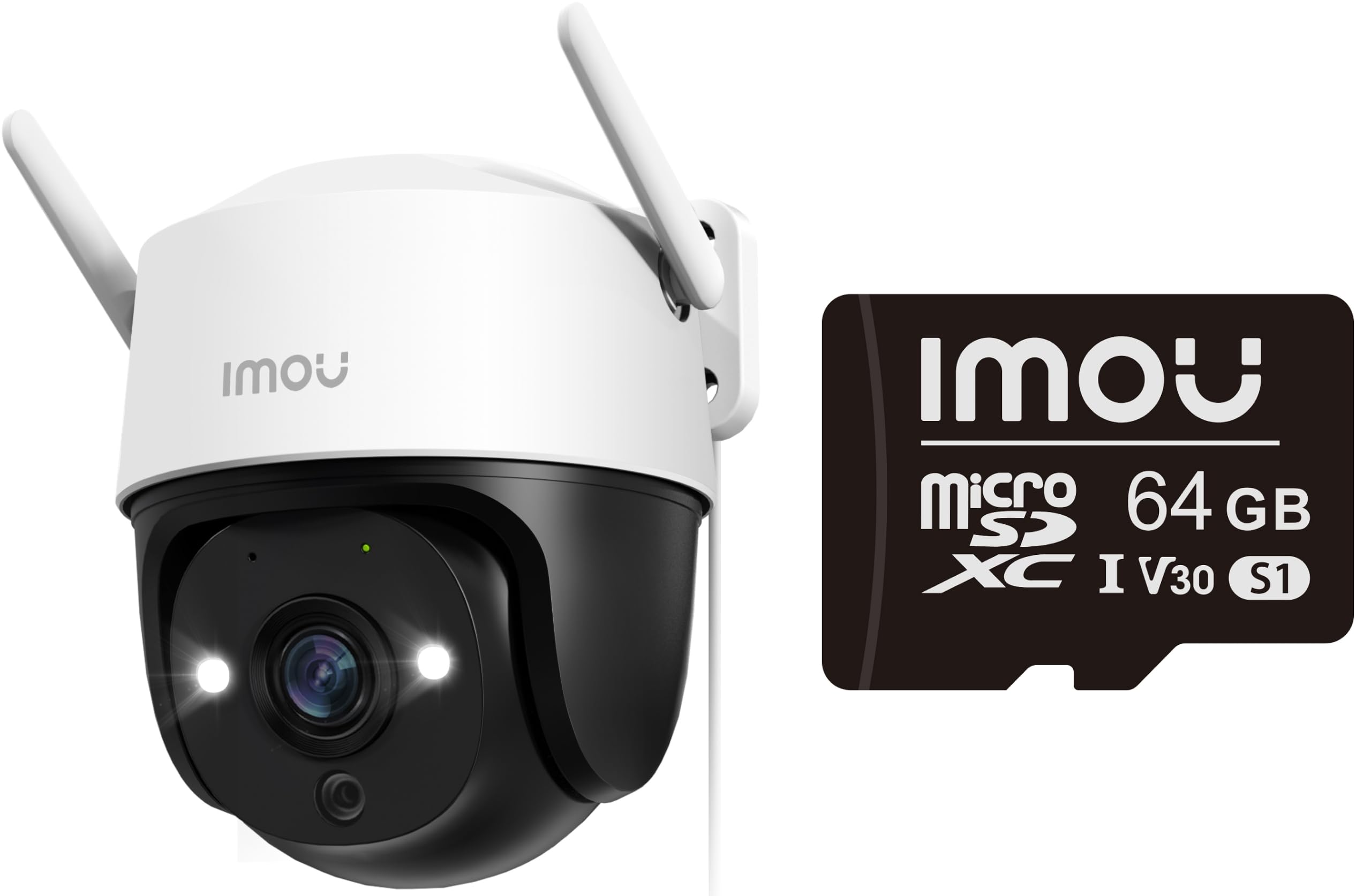Imou 3K Telecamera Wi-Fi Esterno Visione Notturna a Colori, 5MP Telecamera WiFi da Esterno 360°, Tracciamento Intelligente, Rilevamento Umano/Veicolo, con Scheda di Memoria microSDXC 64 GB