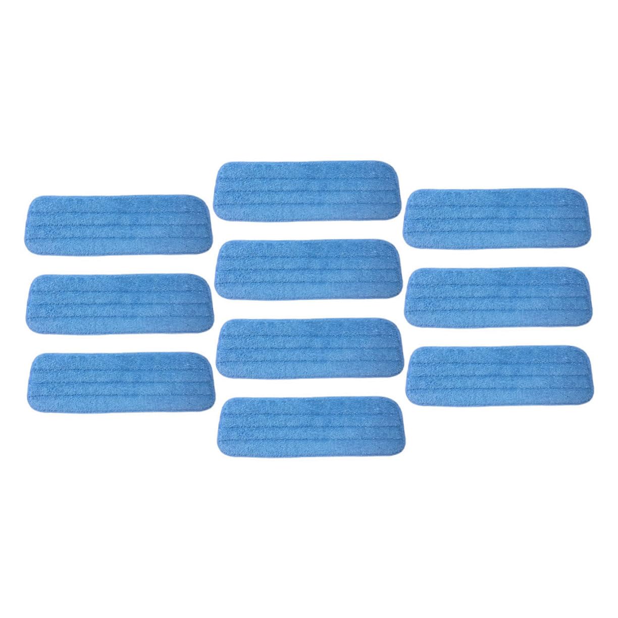 10 Piezas Almohadillas de Microfibra para Mopa Lavables Reutilizables Recambios para Trapeadores de Limpieza Húmedo Compatibles con de Baldosa y Laminados