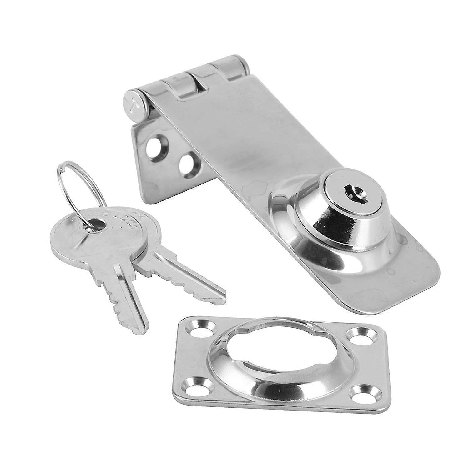Marine Boat Hasp Locks 304 Stainless Steel Locking Hasp Safety Latch for Cabin Deck Locker Hatch Do
