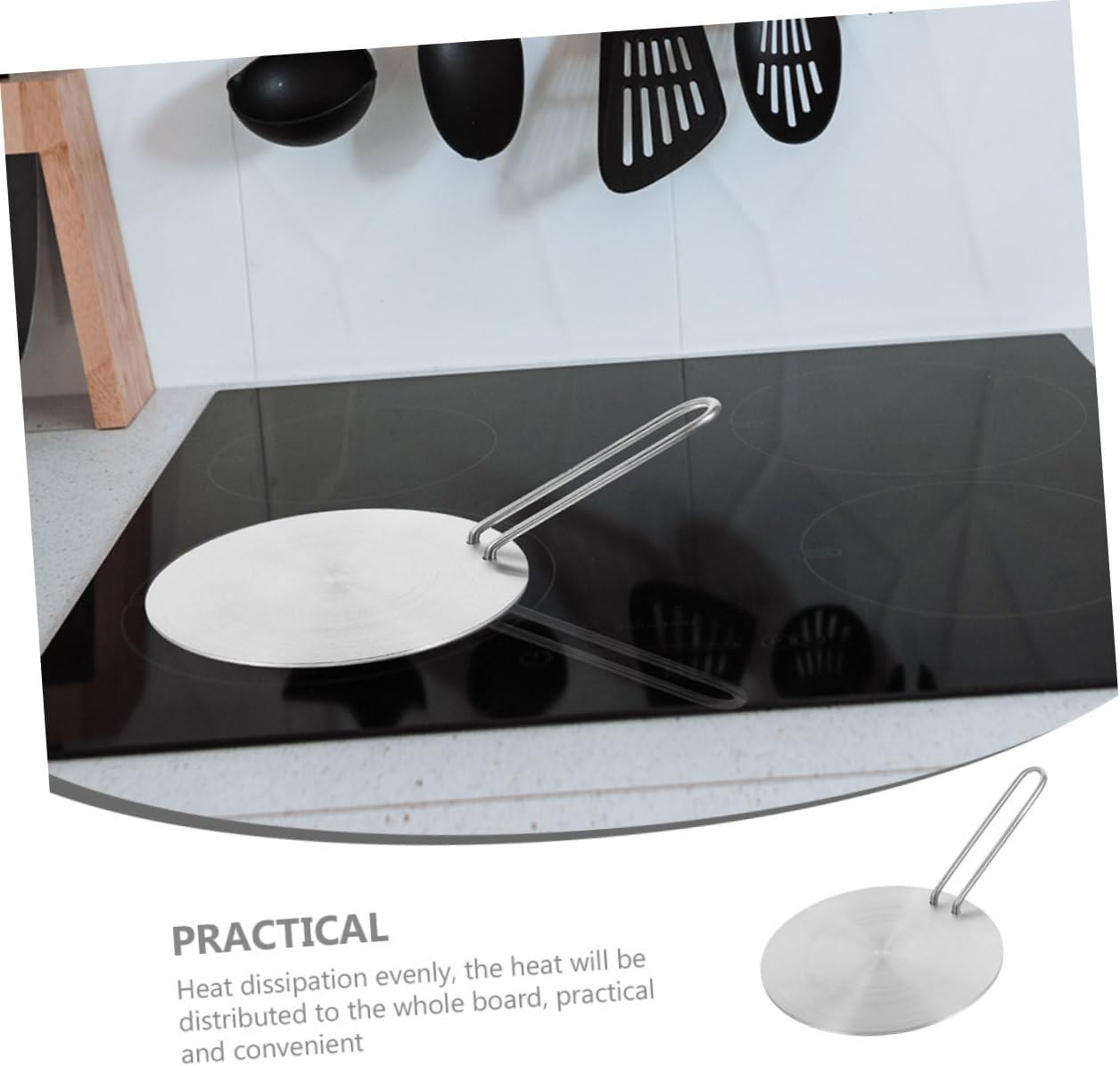 Stainless Steel Hob Converter Plate Heat Diffuser Conduction Plate for Induction Cooktops