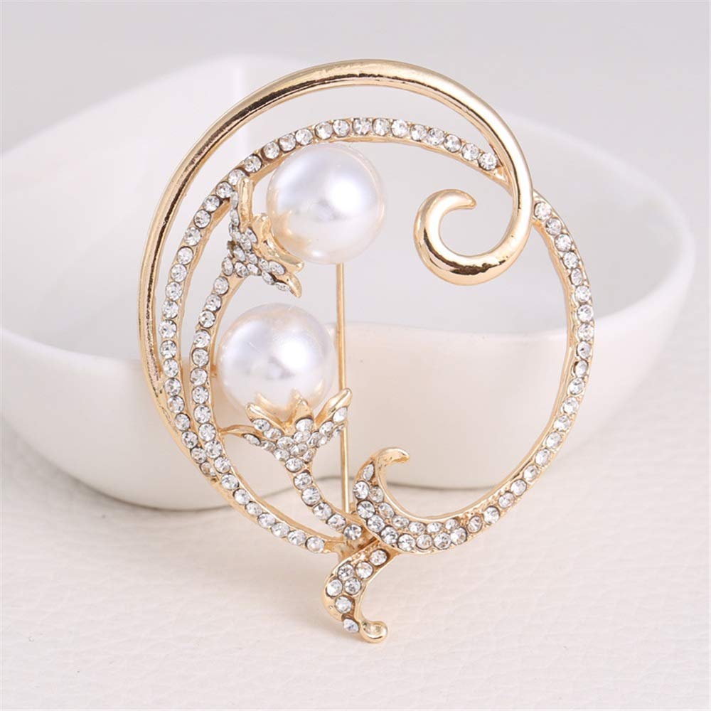 Elegant Brooches Broches for Women Flower Pearl Brooch Pin Elegant Suit Dress Brooches for Women Badge Hija