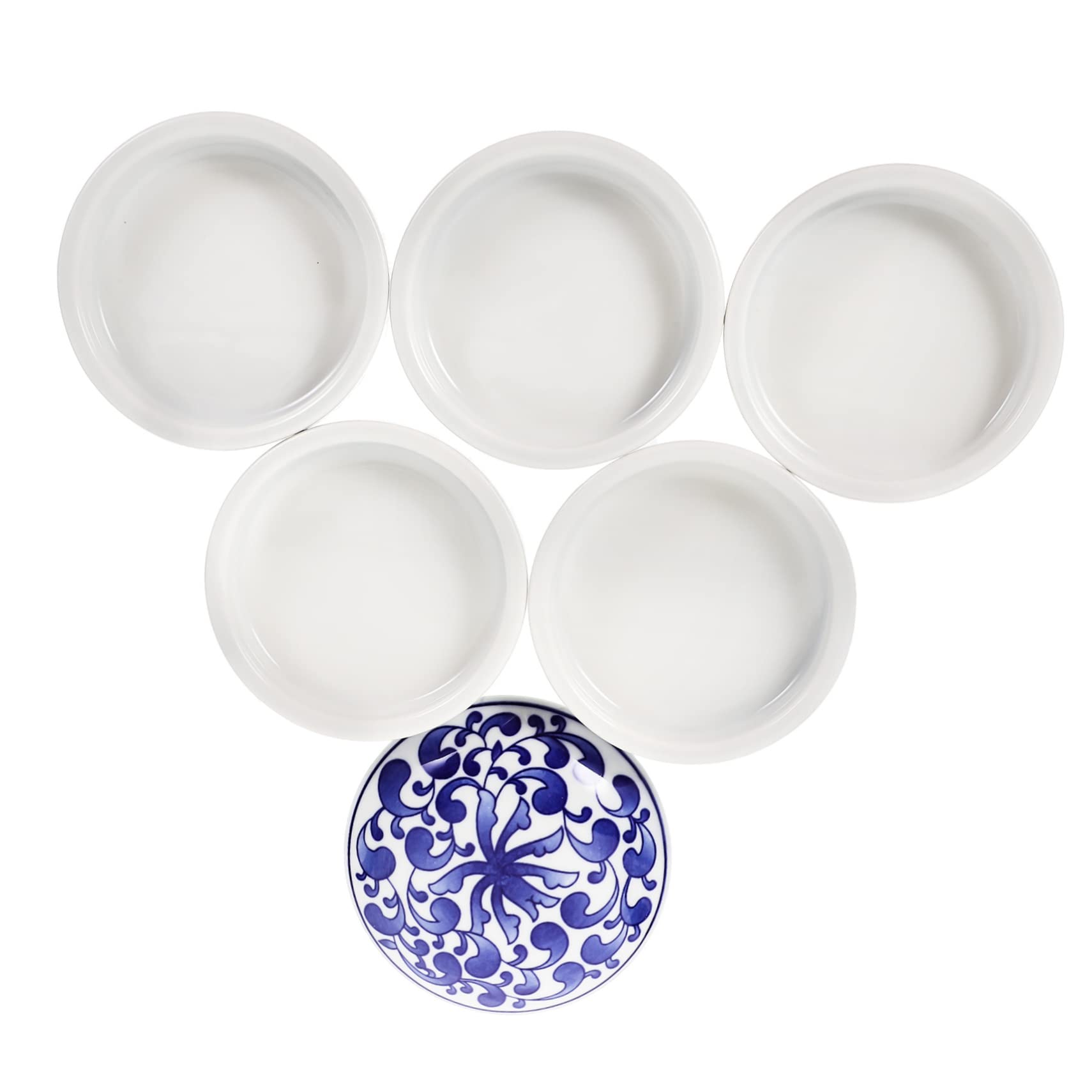 Tavolozza Ceramica a 5 Strati per Pittura, Set Unico | Struttura Impilabile, Finitura Decorativa, per Acquerello e Pigmenti, Uso Pratico per Artisti Adulti