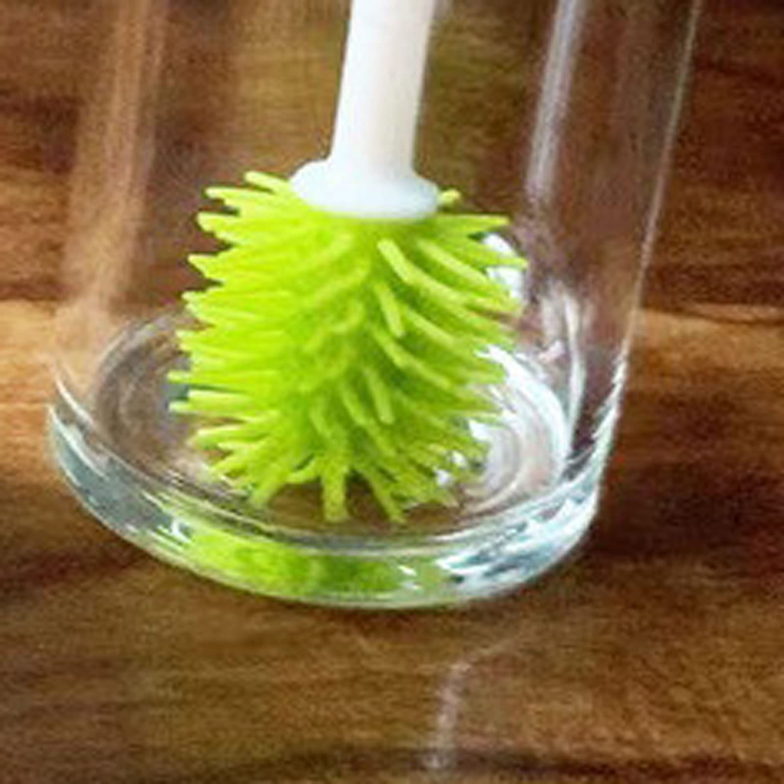 Cepillos de silicona para botellas, cepillo de bebida de mango largo para limpieza de vasos y vasos, herramienta de limpieza de cocina