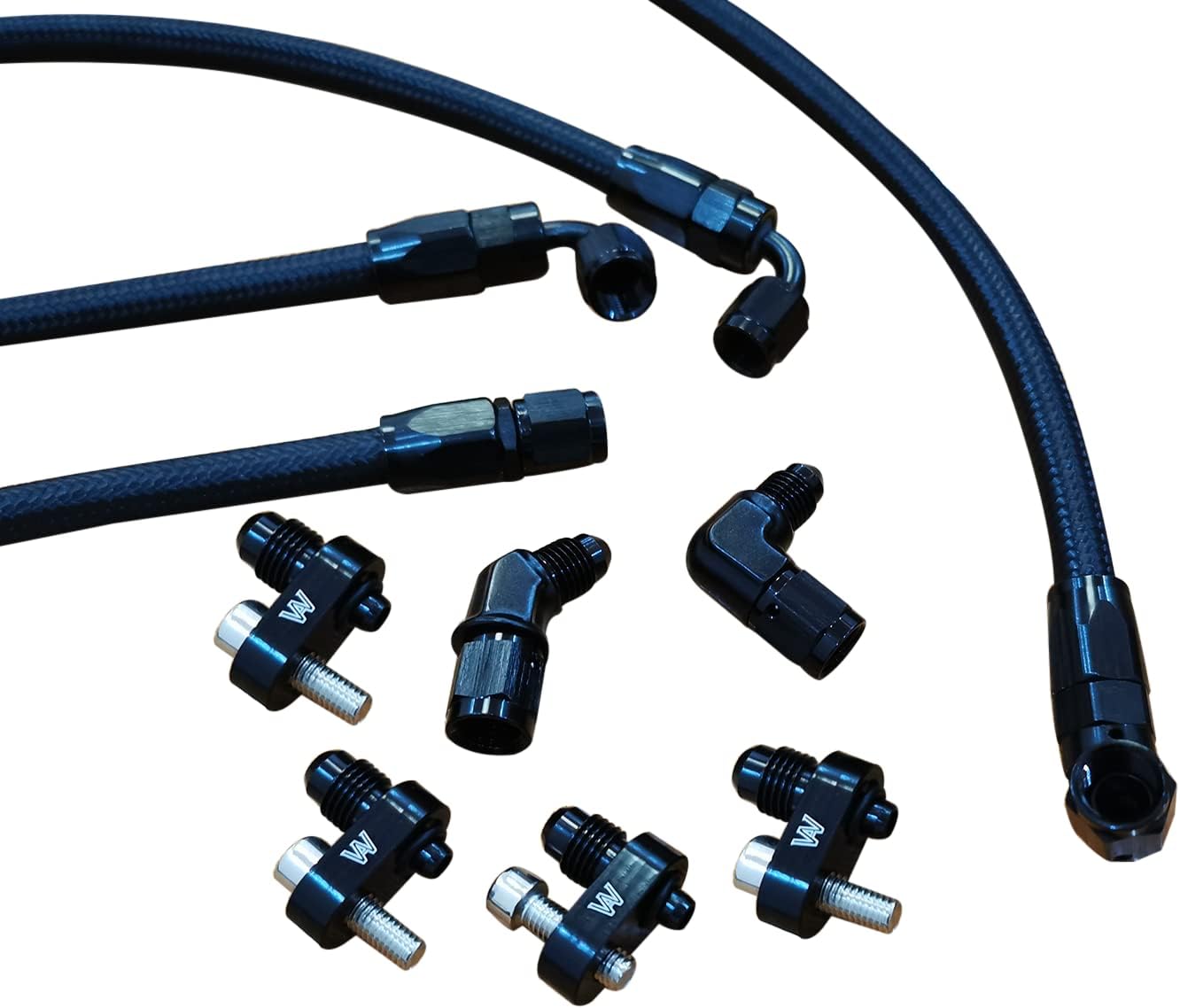 4AN Steam Vent Coolant Crossover Complete Kit for ZL1 LSA Supercharger with Hardware and Hoses