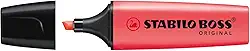 Marca Texto – STABILO BOSS ORIGINAL – Pacote com 1 unidade – Avermelhado