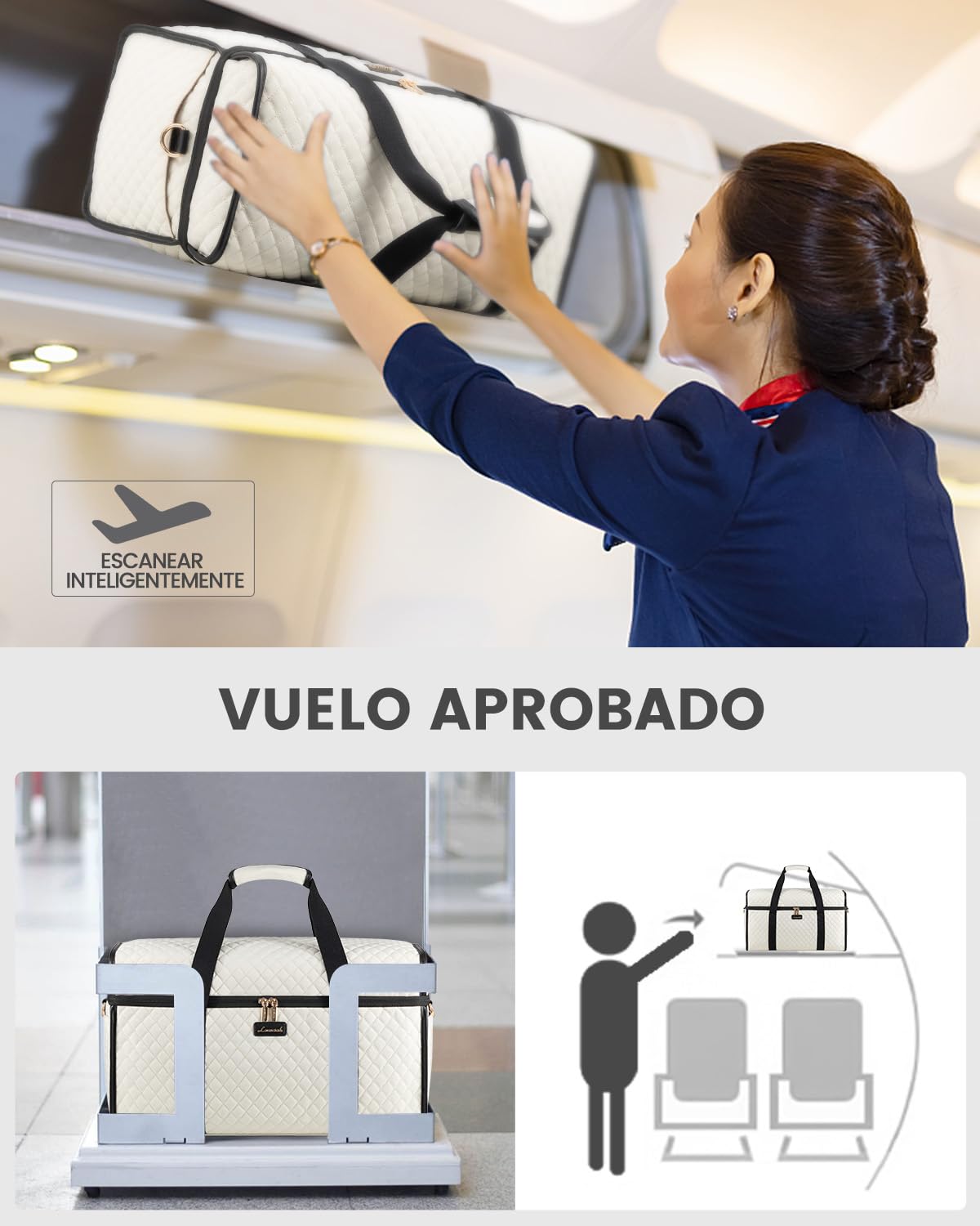 LOVEVOOK Bolsa de Viaje Mujer, Grande Apertura Bolso Viaje Maternidad Hospital, Travel Bag Bolsa Fin de Semana Mujer Bolsas Gimnasio Deporte Gym Bag
