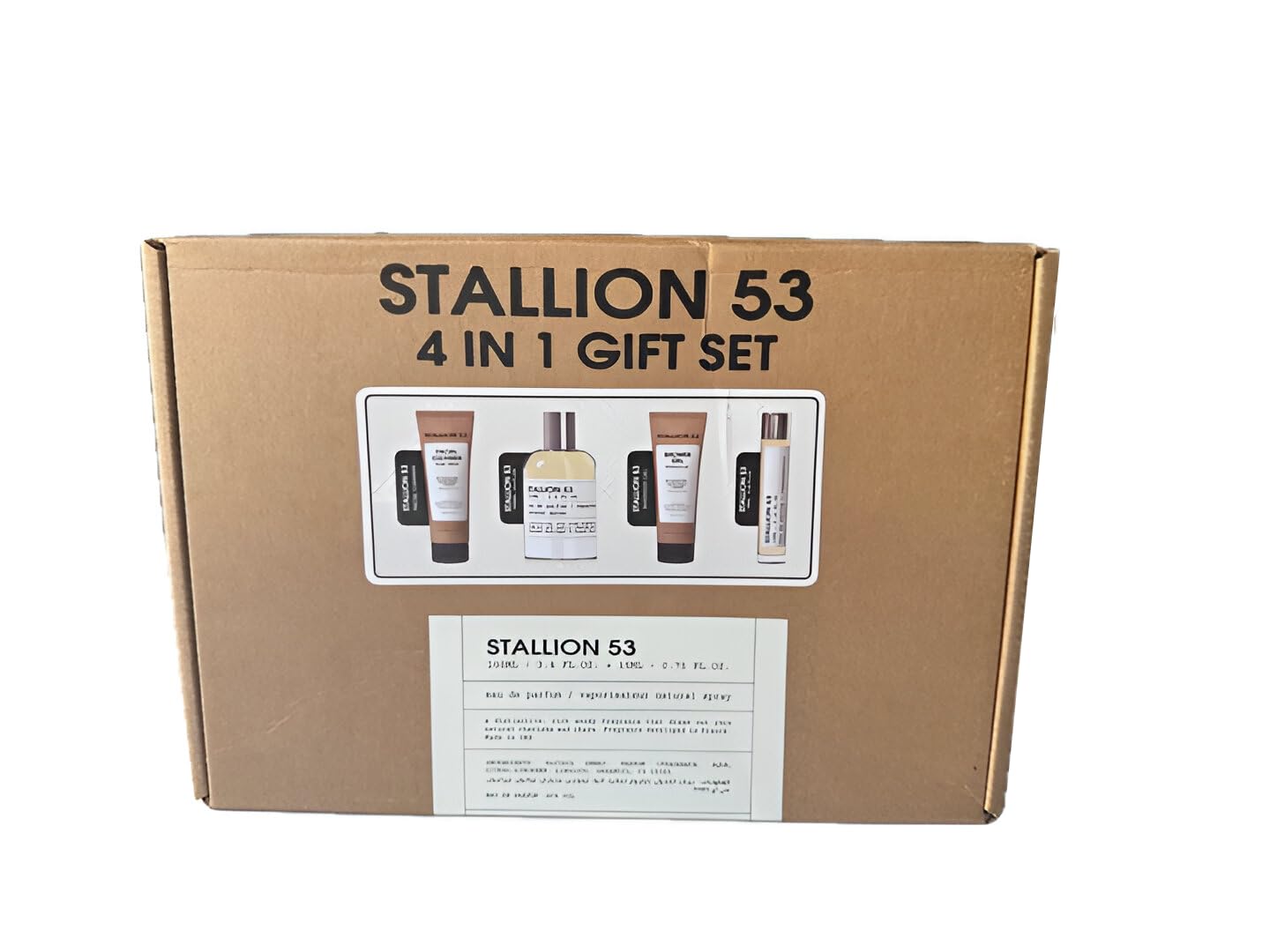 NEW Set 4in1 Stallion 53 by Emper. Gift Set (100ml EDP-Facial Cleanser-Shower Gel-15ml UAE)