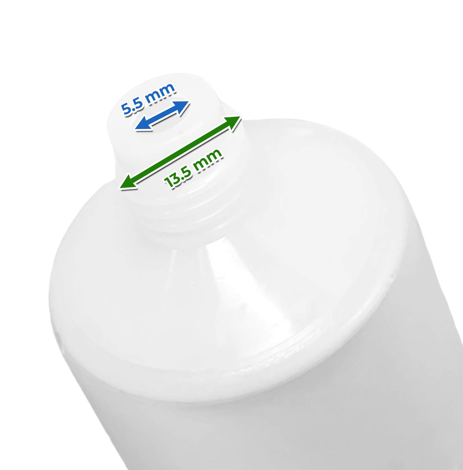 Conjunto de 30 viales recargables, tubos (50 ml, con tapón de rosca)