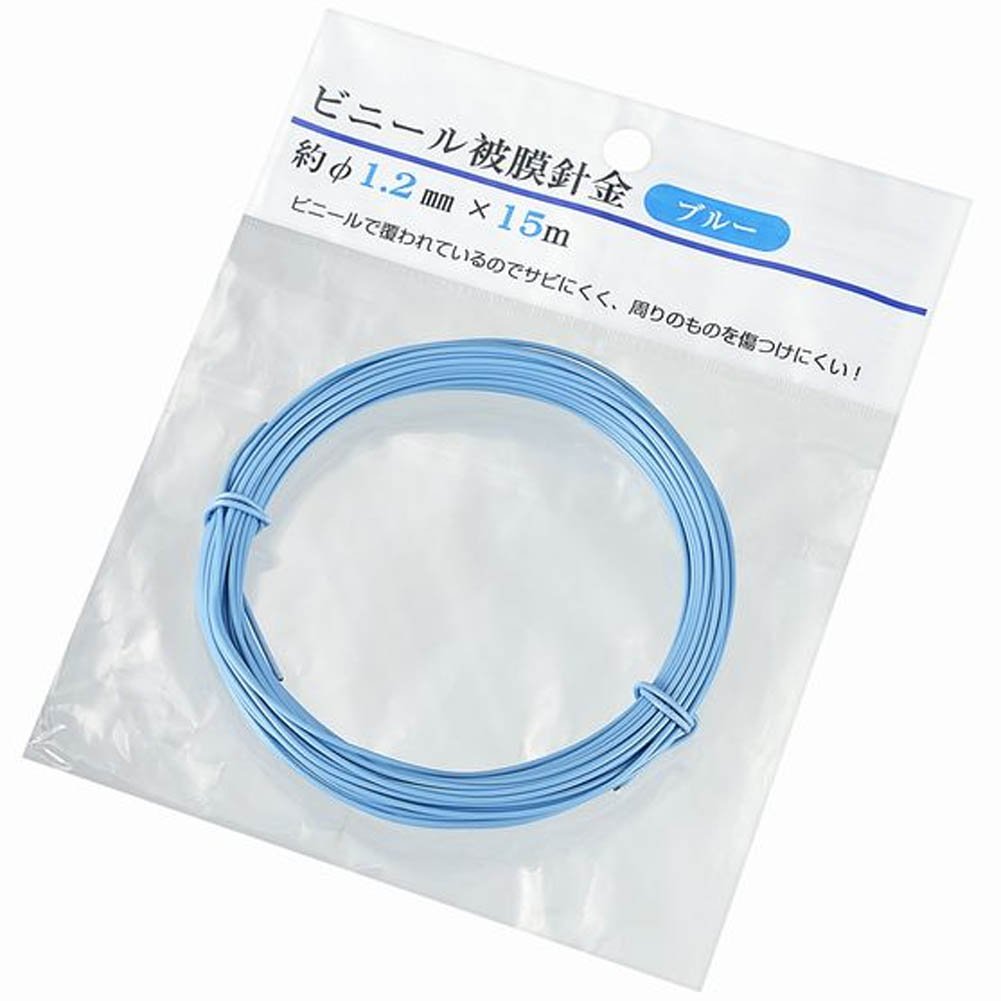 Amazon.co.jp: エコー金属 ビニール被膜針金 約φ1.2mmx15m 1536-547