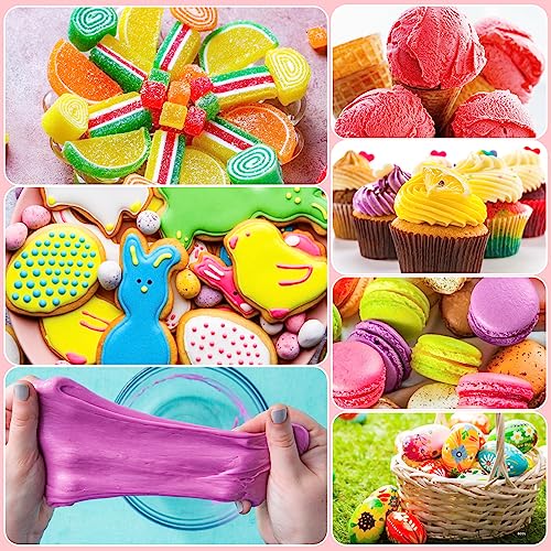 Image of Gel Food Coloring - 10 Vivid Colors Gel Food Coloring Set for Baking, Cake Decorating, Cookie, Fondant, Macaron - Tasteless Concentrated Edible Food Color Dye for Icing, Drinks, Crafts - 13g Bottles
