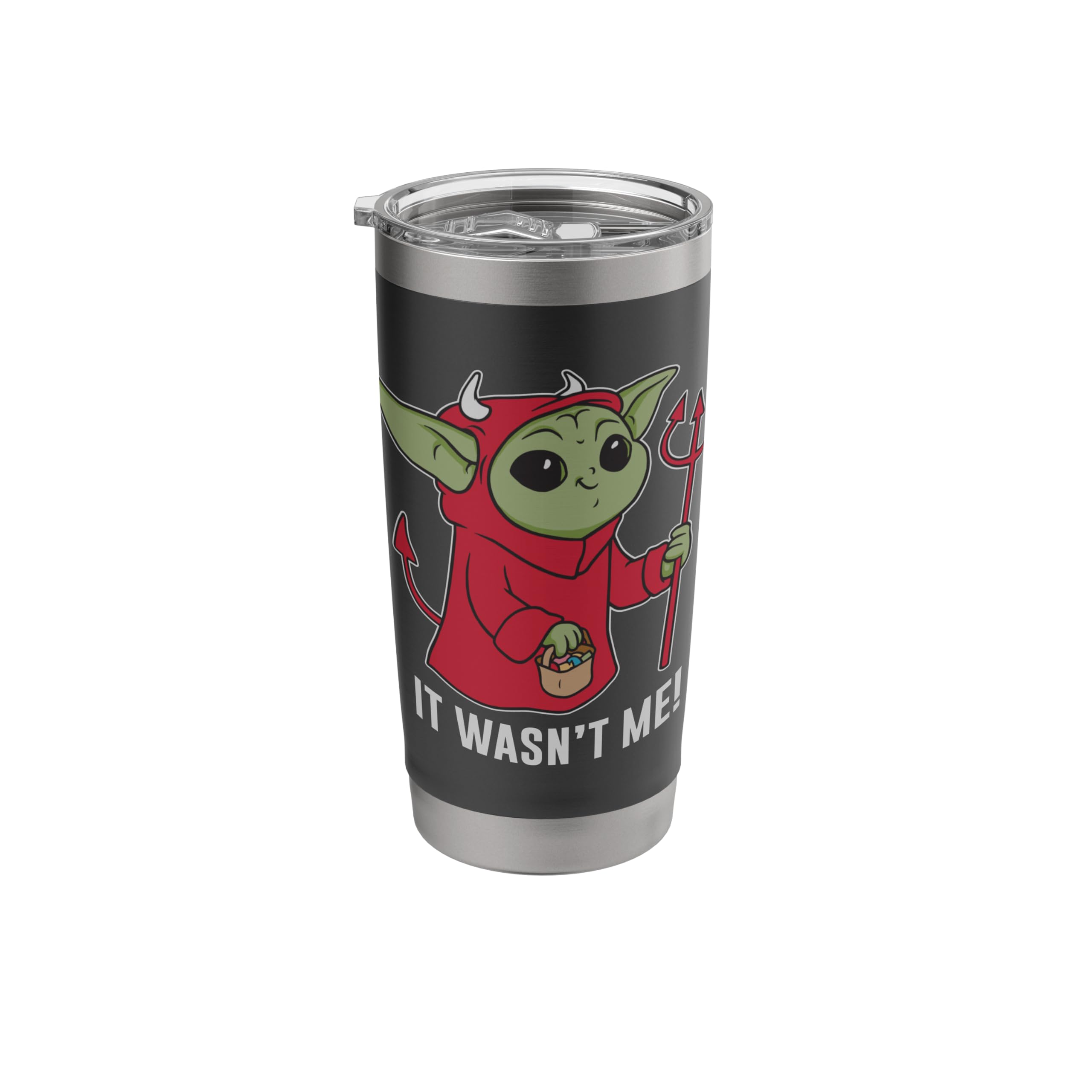 Star Wars: The Mandalorian Halloween Devil Grogu Wasn't Me! Stainless Steel Insulated Tumbler