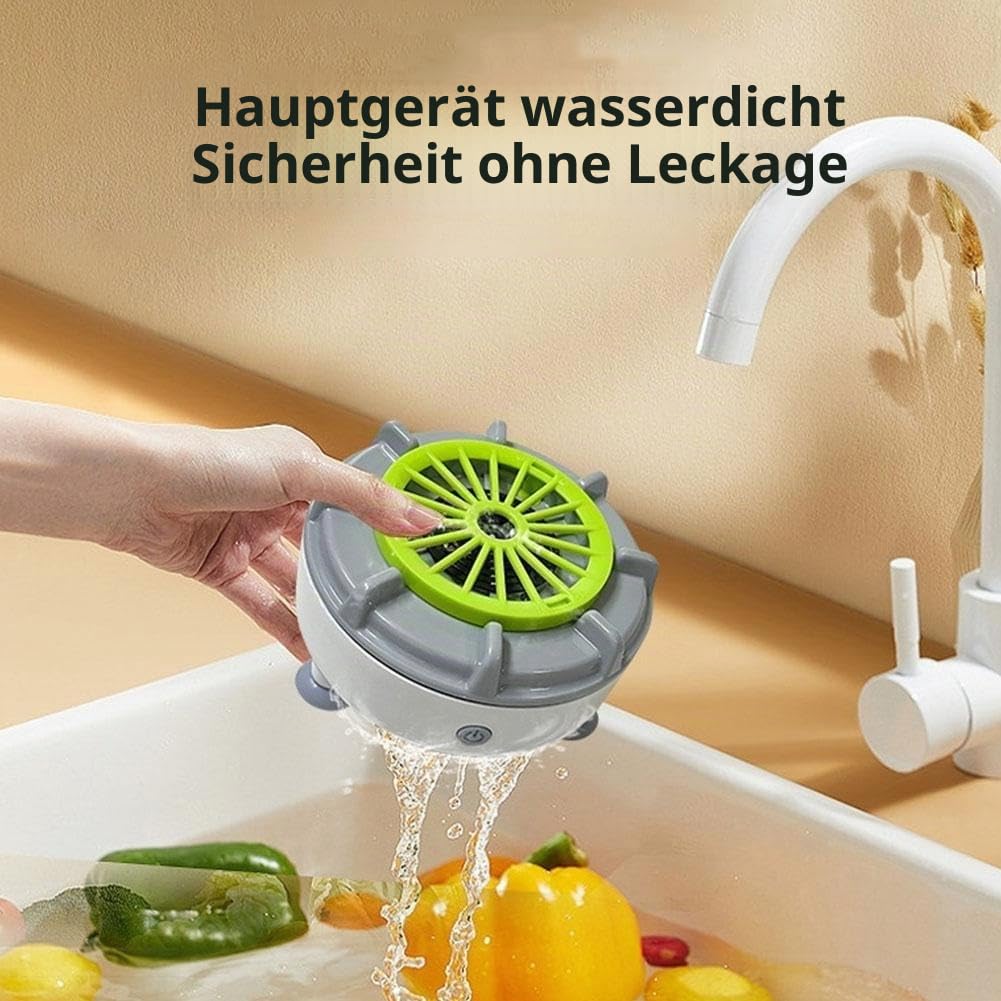 Effiziente tragbare Obst- und Gemüse-Waschmaschine, Obst- und Gemüse-Reinigungsmaschine, tragbares automatisches Obstreiniger-Gerät, zum Waschen von Obst, Gemüse, Getreide und Fleisch