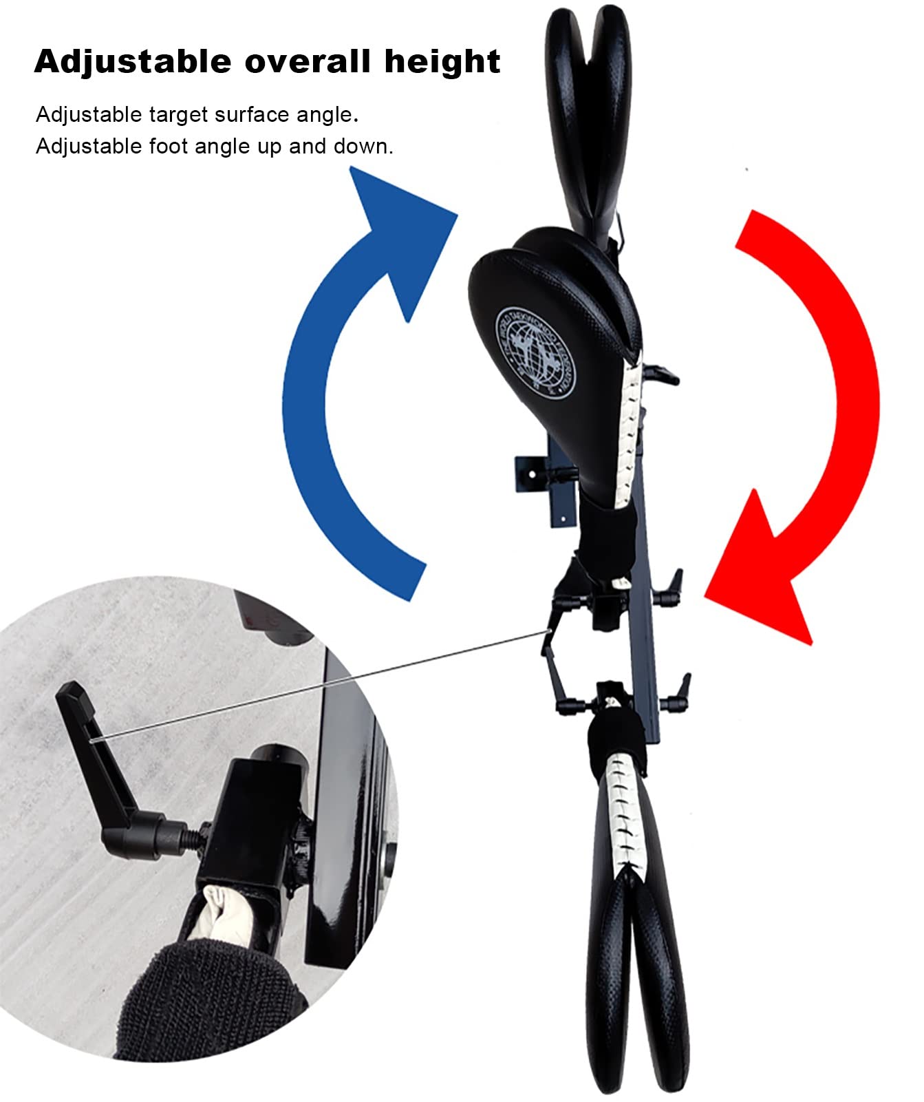 Leatheray MMA Martial Arts Brazilian Grappling Dummy Jiu Jitsu Punching Bag Blue Canvas 48'-Unfilled