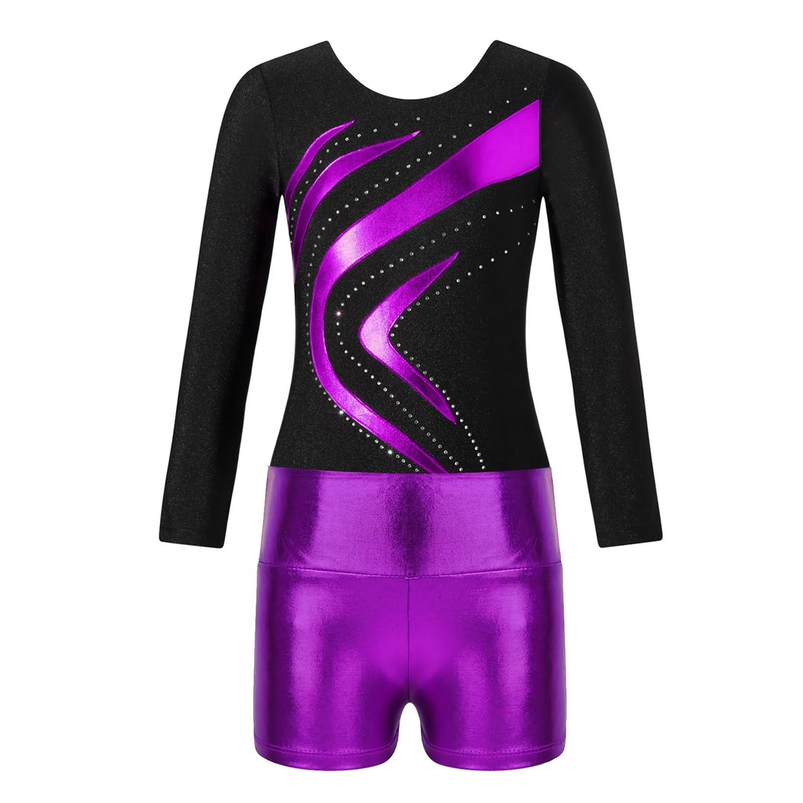 Niña Maillot de Gimnasia Niños Tutu Ballet Trajes de Baile Adolescentes Gimnasia Leotardo Pantalones Cortos Ropa de Baile for niñas niños Patinaje Mono Ropa de Baile(Red,12)