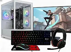 Pc Gamer Completo Ryzen 5 5600 GT, 16 GB DDR4, Ssd 480 GB + Monitor 23,8" + Kit 4 EM 1