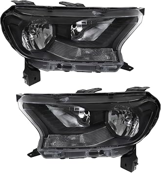Headlights Halogen Lamps Left+Right Heavy Duty ABS Plastic Housing/Polycarbonate Lens KB3Z13008M KB3Z13008F KB3Z13008K KB3Z13008G FO2502384 FO2503384 FO2503384,KB3Z13008G,KB3Z13008M,FO2502